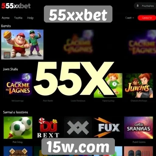 Diversidade de jogos disponíveis na plataforma 55xxbet